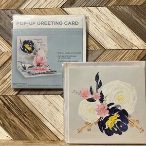 Floral Pop-Up Greeting Cards - Bundle of 5. NIP